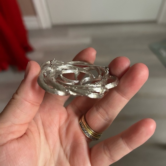 4/$100 SARAH COVENTRY Silver Geometric Brooch 🤓 - Picture 6 of 7